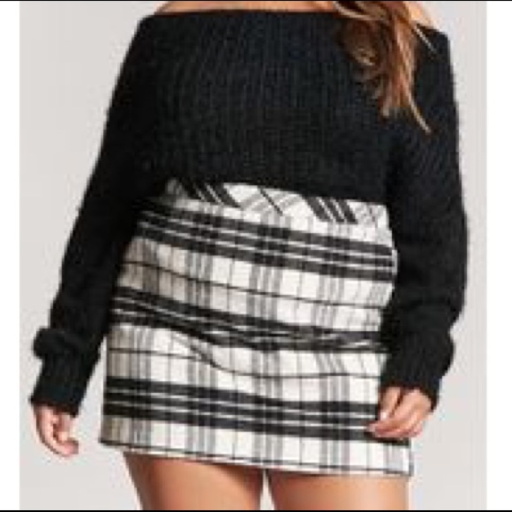 Posh Check Mini Skirt